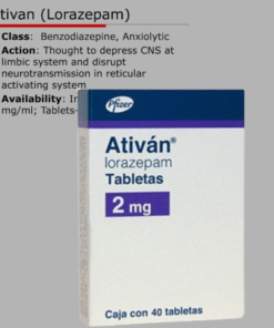 Ativan 2mg-Lorazepam 2mg